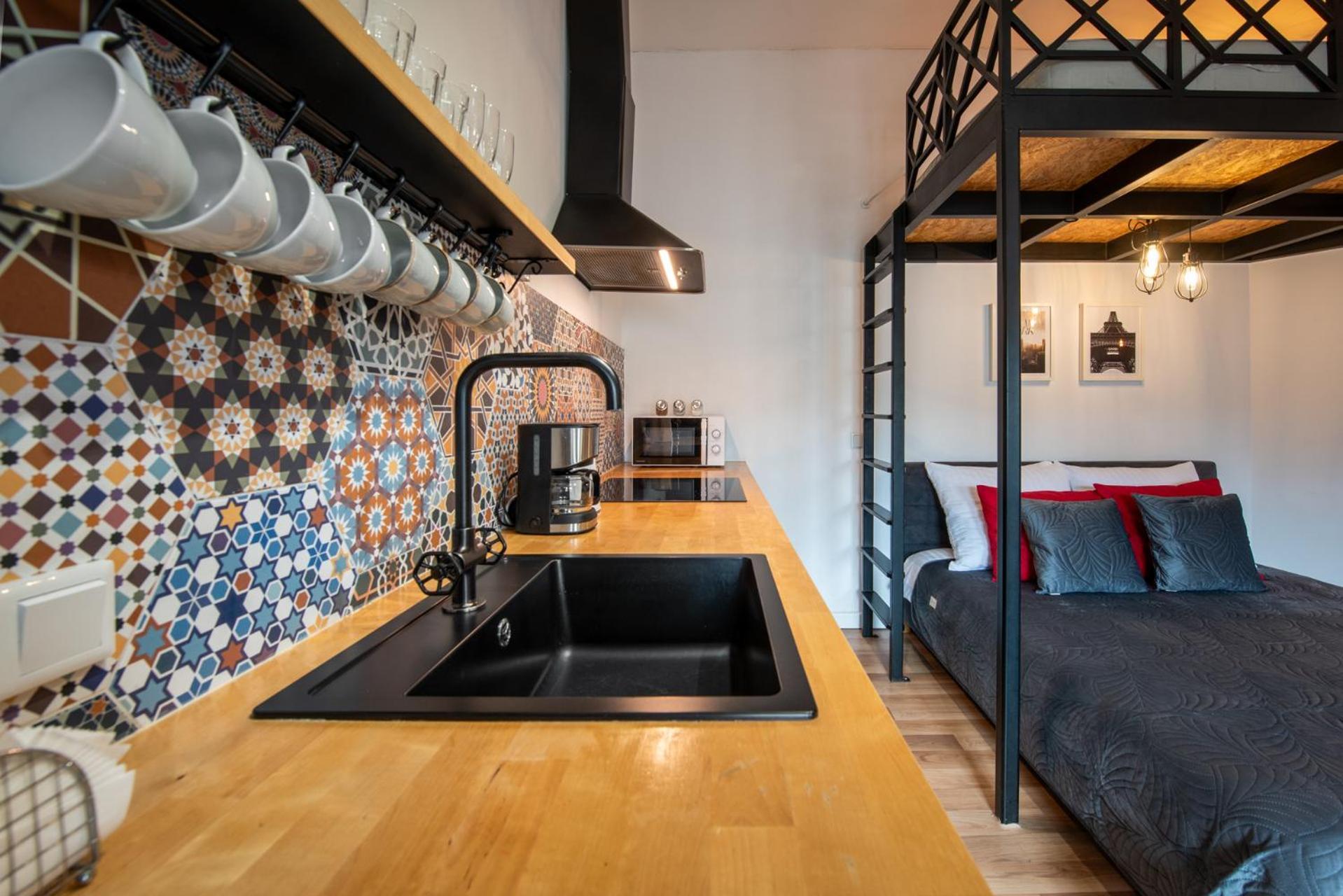 קרקוב Modern Apartment Arizona Studio Old Town Dietla Balcony מראה חיצוני תמונה